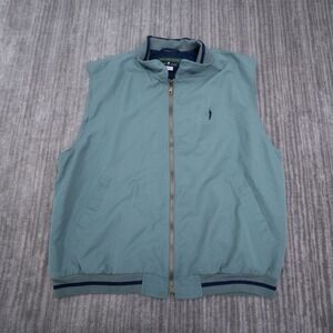 Eagles‎ Ridge 19th Hole Golf Vest Mens Large Green Full Zip Mesh Lined 111167B